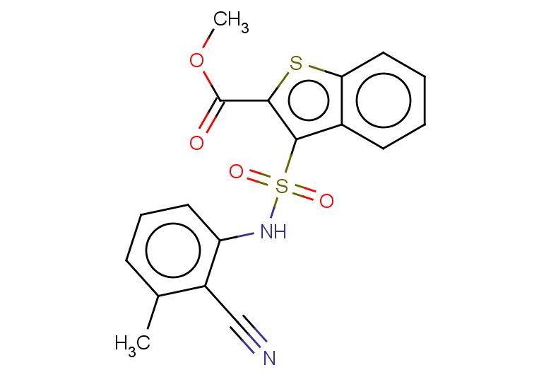 methyl 3-[(2-cyano-3-methylphenyl)sulfamoyl]-1-benzothiophene-2-carboxylate