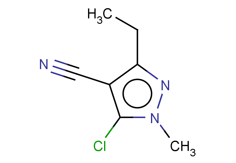 5-chloro-3-ethyl-1-methyl-1H-pyrazole-4-carbonitrile