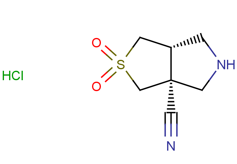 rac-(3aR,6aR)-2,2-dioxo-hexahydro-1H-2lambda6-thieno[3,4-c]pyrrole-3a-carbonitrile hydrochloride