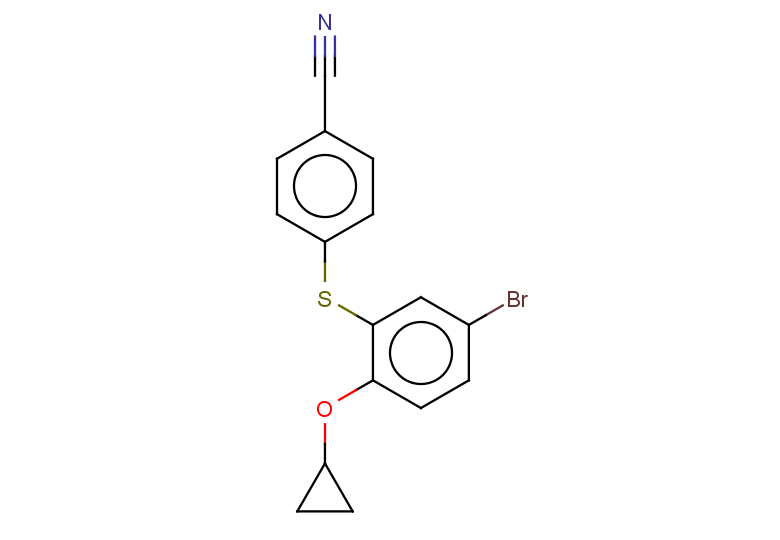 4-[(5-bromo-2-cyclopropoxyphenyl)sulfanyl]benzonitrile