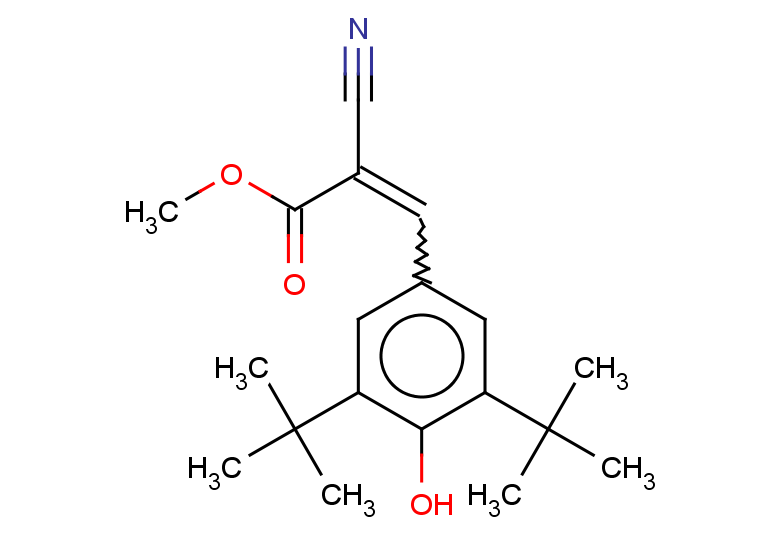 methyl 2-cyano-3-(3,5-di-tert-butyl-4-hydroxyphenyl)prop-2-enoate