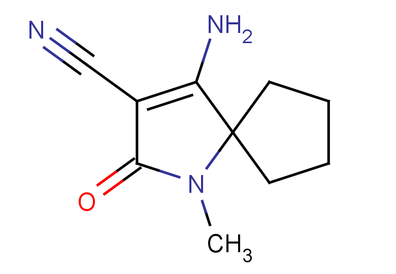 4-amino-1-methyl-2-oxo-1-azaspiro[4.4]non-3-ene-3-carbonitrile