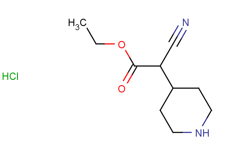 ethyl 2-cyano-2-(piperidin-4-yl)acetate hydrochloride