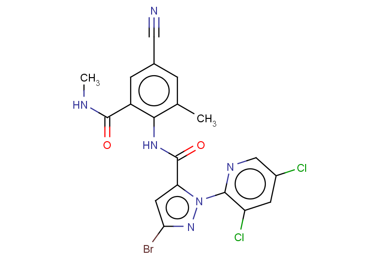 3-bromo-N-[4-cyano-2-methyl-6-(methylcarbamoyl)phenyl]-1-(3,5-dichloropyridin-2-yl)-1H-pyrazole-5-carboxamide