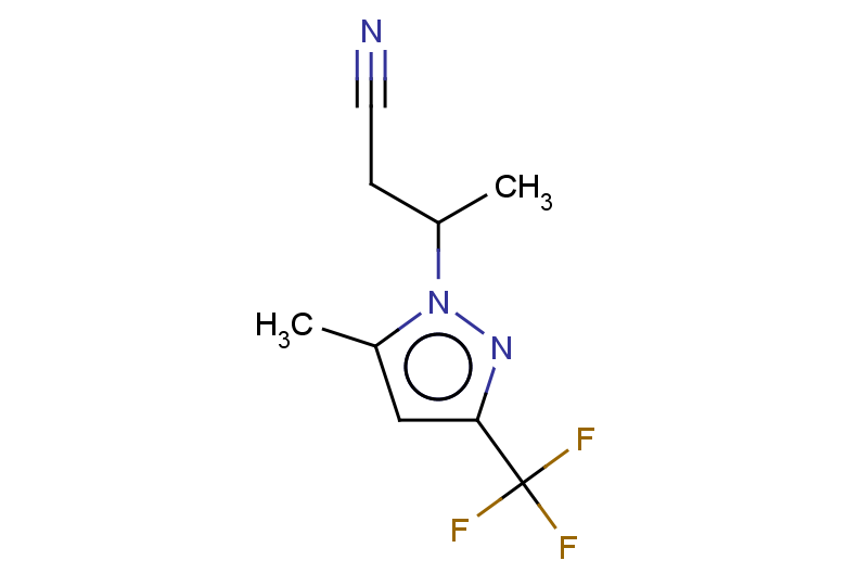 3-[5-METHYL-3-(TRIFLUOROMETHYL)-1H-PYRAZOL-1-YL]BUTANENITRILE