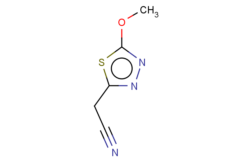 2-(5-methoxy-1,3,4-thiadiazol-2-yl)acetonitrile