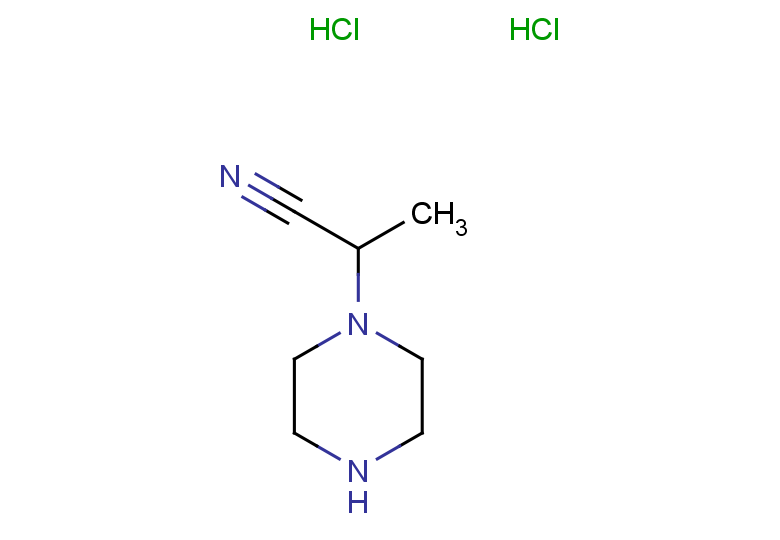 2-(piperazin-1-yl)propanenitrile dihydrochloride