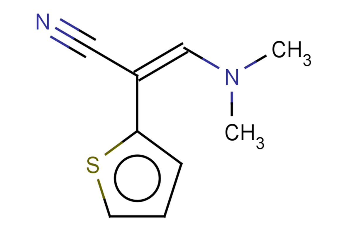 (2Z)-3-(dimethylamino)-2-(thiophen-2-yl)prop-2-enenitrile