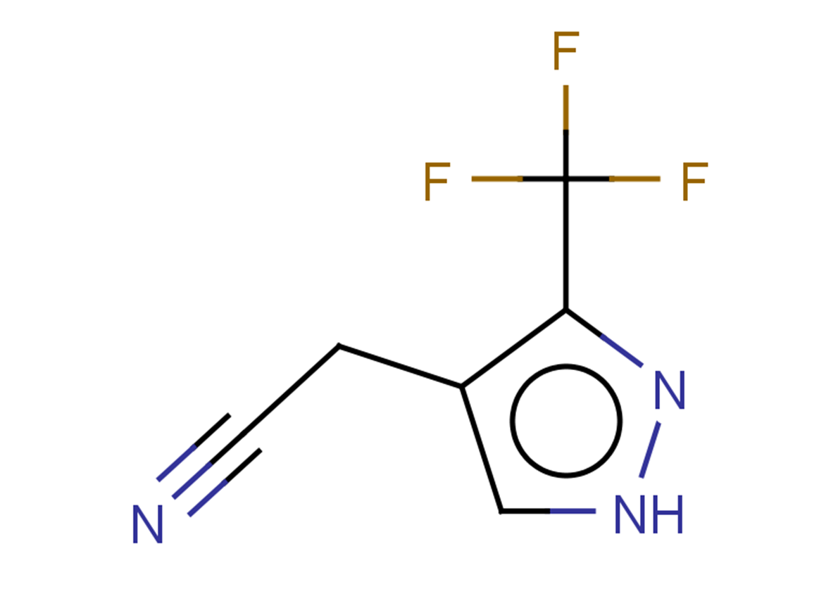 2-[3-(trifluoromethyl)-1H-pyrazol-4-yl]acetonitrile