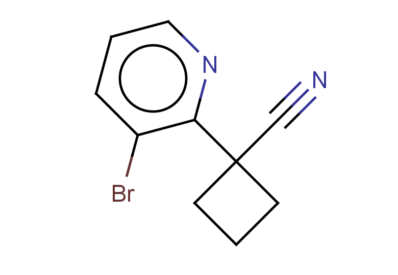 1-(3-bromopyridin-2-yl)cyclobutane-1-carbonitrile
