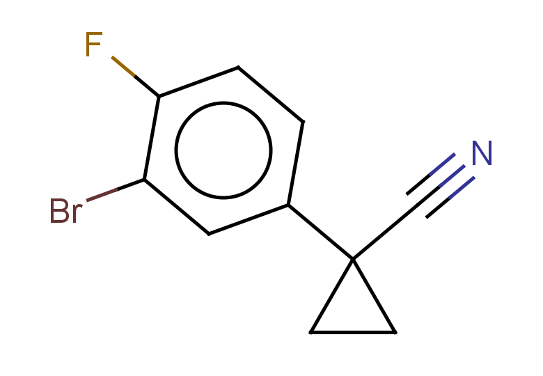 1-(3-bromo-4-fluorophenyl)cyclopropane-1-carbonitrile