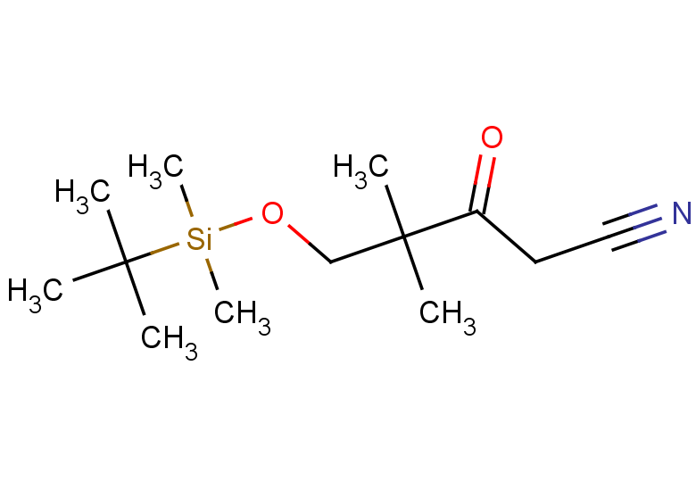 5-[(tert-butyldimethylsilyl)oxy]-4,4-dimethyl-3-oxopentanenitrile