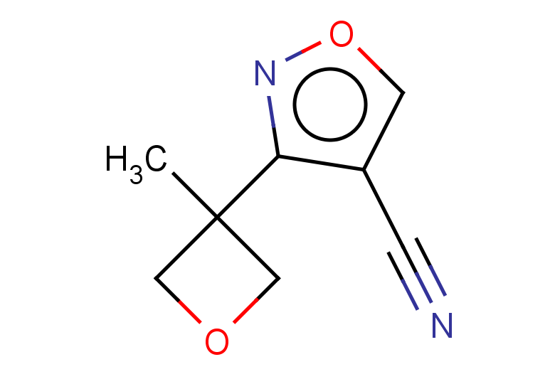 3-(3-methyloxetan-3-yl)-1,2-oxazole-4-carbonitrile