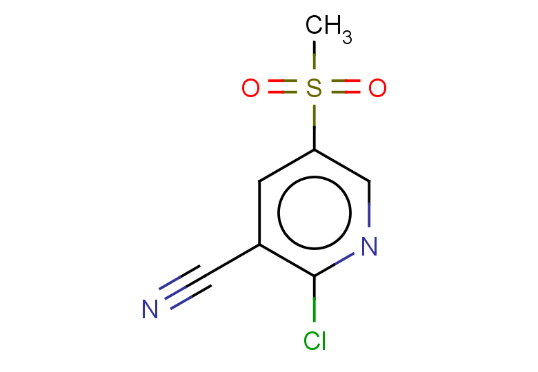 2-chloro-5-methanesulfonylpyridine-3-carbonitrile