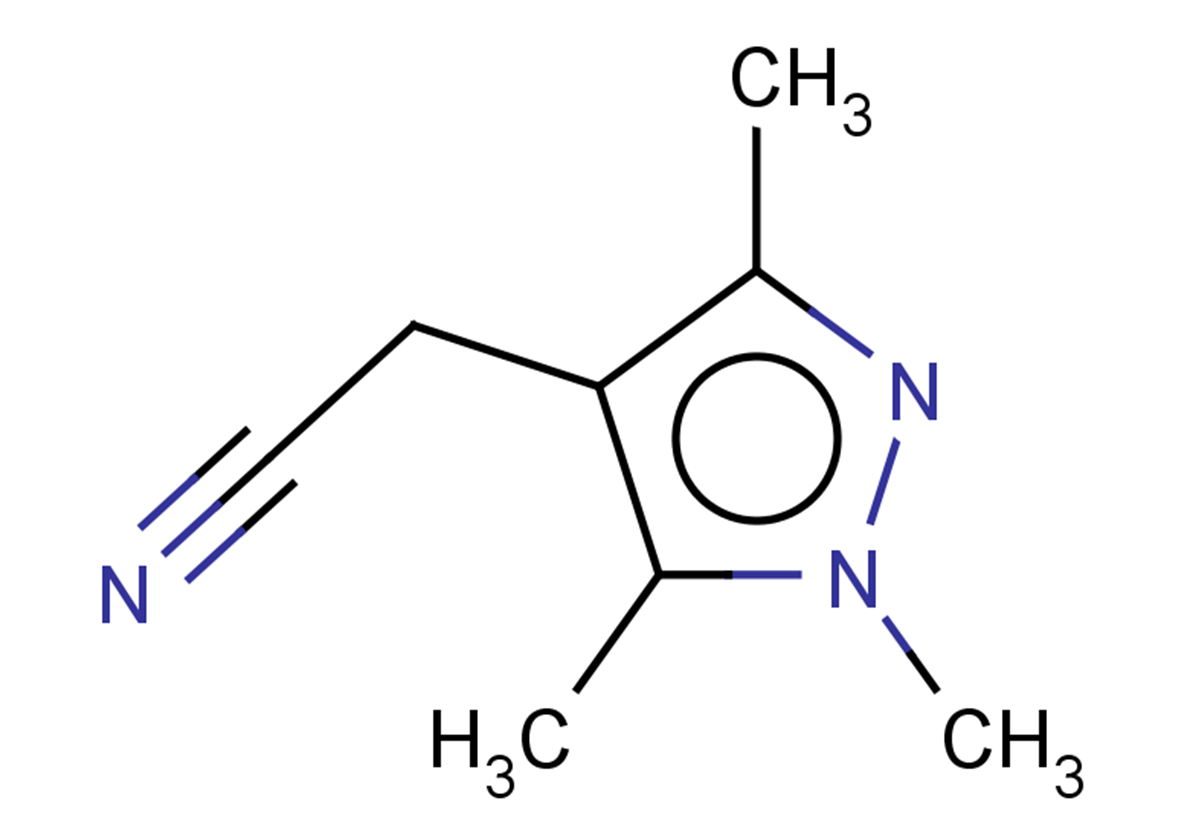 2-(trimethyl-1H-pyrazol-4-yl)acetonitrile