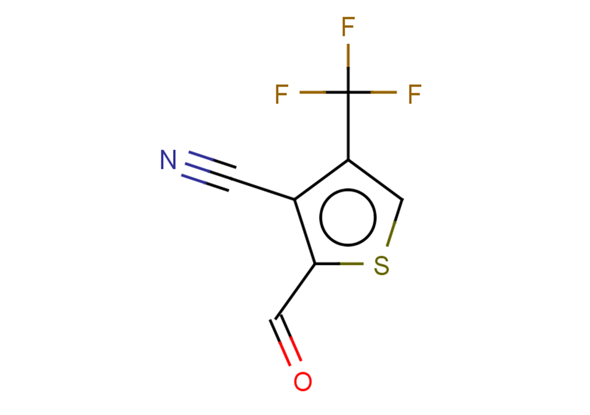 2-formyl-4-(trifluoromethyl)thiophene-3-carbonitrile