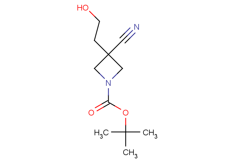 tert-butyl 3-cyano-3-(2-hydroxyethyl)azetidine-1-carboxylate
