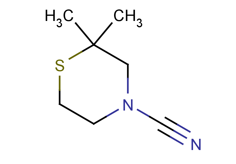 2,2-dimethylthiomorpholine-4-carbonitrile