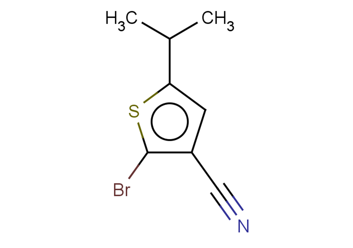 2-bromo-5-(propan-2-yl)thiophene-3-carbonitrile