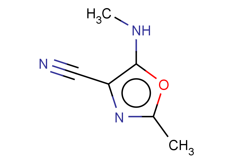 2-methyl-5-(methylamino)-1,3-oxazole-4-carbonitrile