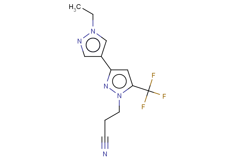 3-[1'-ETHYL-5-(TRIFLUOROMETHYL)-1H,1'H-3,4'-BIPYRAZOL-1-YL]PROPANENITRILE