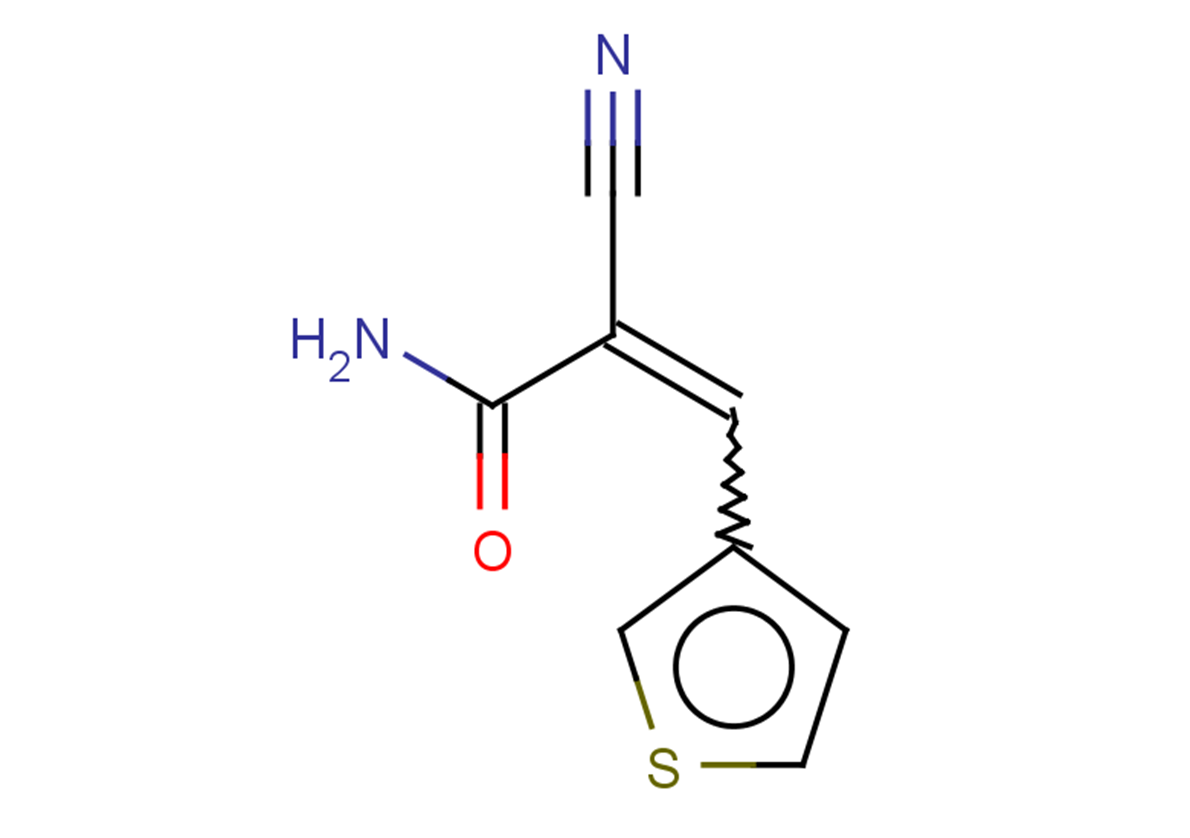 2-cyano-3-(thiophen-3-yl)prop-2-enamide