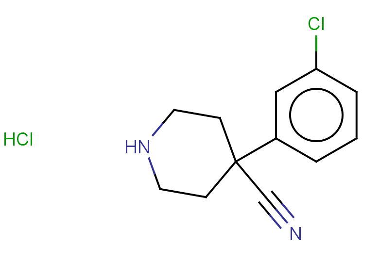 4-(3-chlorophenyl)piperidine-4-carbonitrile hydrochloride