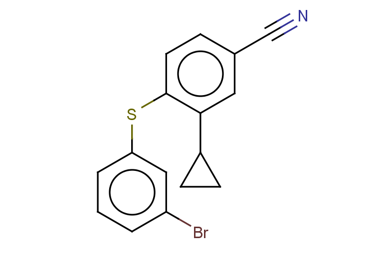 4-[(3-bromophenyl)sulfanyl]-3-cyclopropylbenzonitrile