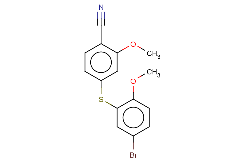 4-[(5-bromo-2-methoxyphenyl)sulfanyl]-2-methoxybenzonitrile