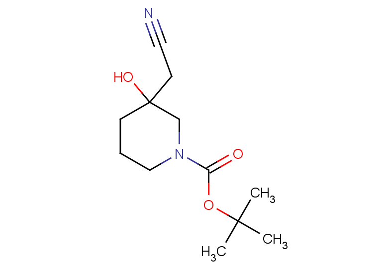 tert-butyl 3-(cyanomethyl)-3-hydroxypiperidine-1-carboxylate