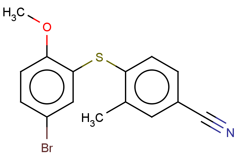 4-[(5-bromo-2-methoxyphenyl)sulfanyl]-3-methylbenzonitrile