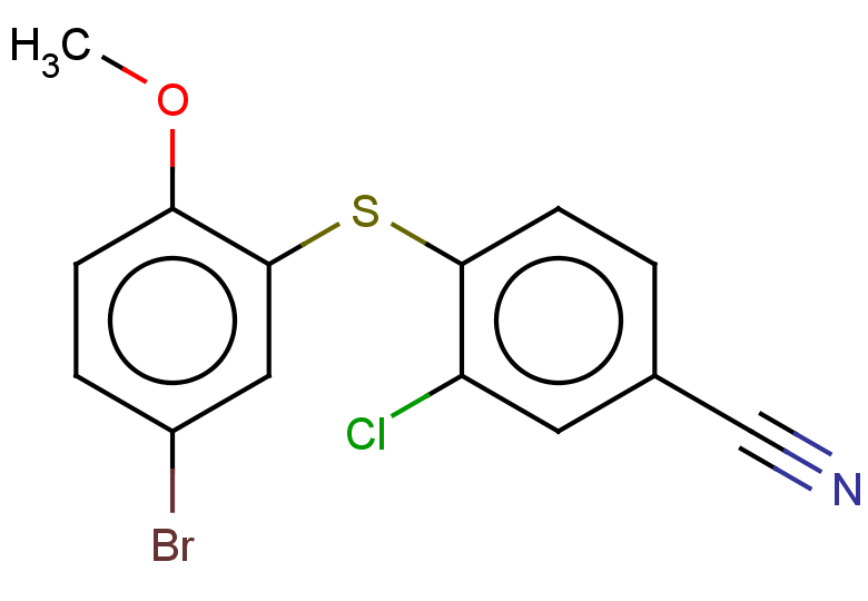 4-[(5-bromo-2-methoxyphenyl)sulfanyl]-3-chlorobenzonitrile