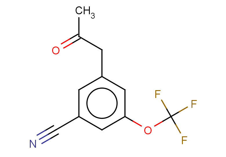 3-(2-oxopropyl)-5-(trifluoromethoxy)benzonitrile