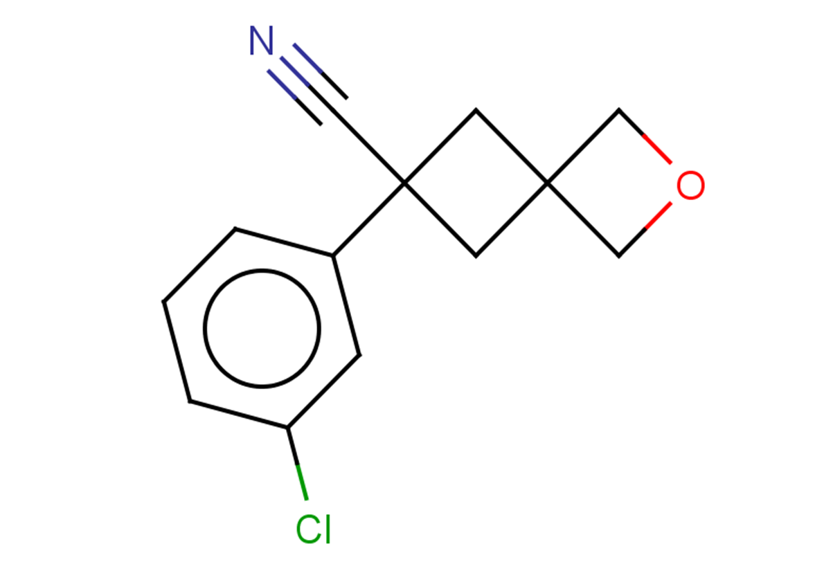 6-(3-chlorophenyl)-2-oxaspiro[3.3]heptane-6-carbonitrile