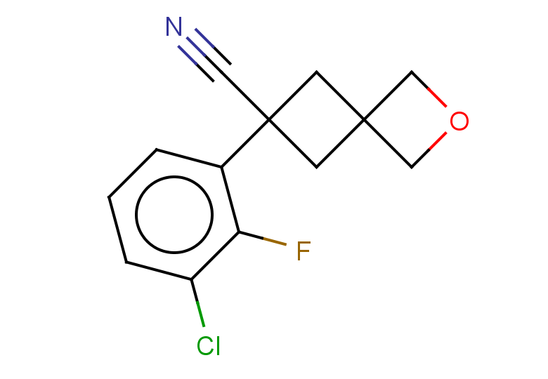 6-(3-chloro-2-fluorophenyl)-2-oxaspiro[3.3]heptane-6-carbonitrile