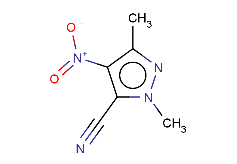 1,3-dimethyl-4-nitro-1H-pyrazole-5-carbonitrile
