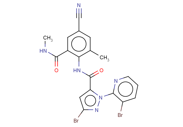 3-bromo-1-(3-bromopyridin-2-yl)-N-[4-cyano-2-methyl-6-(methylcarbamoyl)phenyl]-1H-pyrazole-5-carboxamide