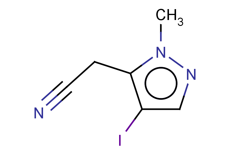 2-(4-iodo-1-methyl-1H-pyrazol-5-yl)acetonitrile