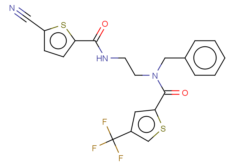 N-benzyl-N-{2-[(5-cyanothiophen-2-yl)formamido]ethyl}-4-(trifluoromethyl)thiophene-2-carboxamide