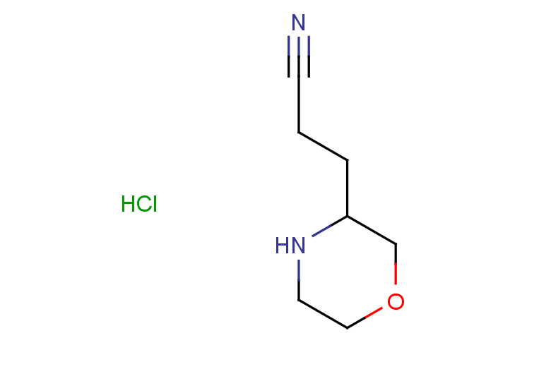3-(morpholin-3-yl)propanenitrile hydrochloride
