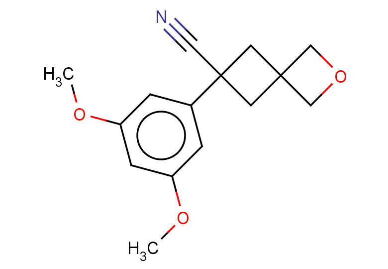 6-(3,5-dimethoxyphenyl)-2-oxaspiro[3.3]heptane-6-carbonitrile