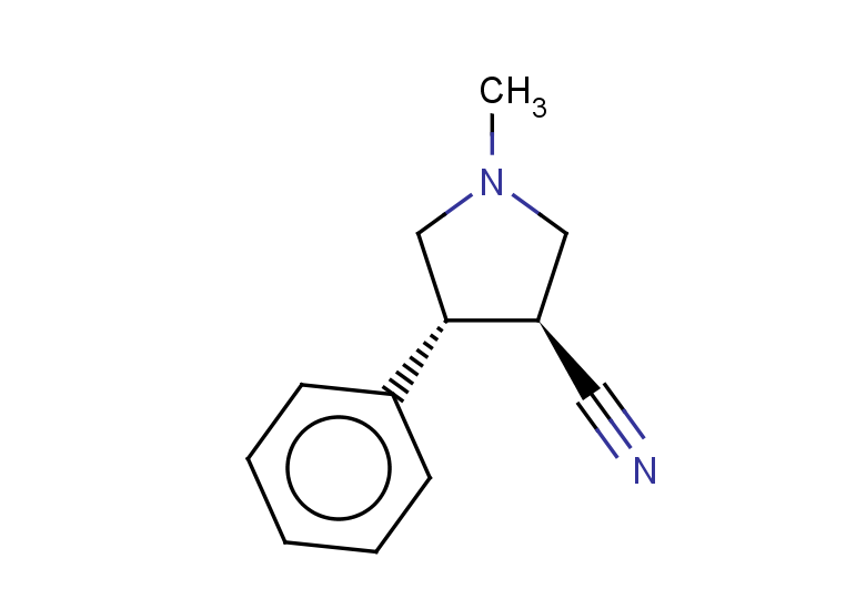 (3S,4R)-1-methyl-4-phenylpyrrolidine-3-carbonitrile