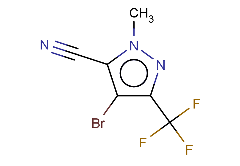 4-bromo-1-methyl-3-(trifluoromethyl)-1H-pyrazole-5-carbonitrile