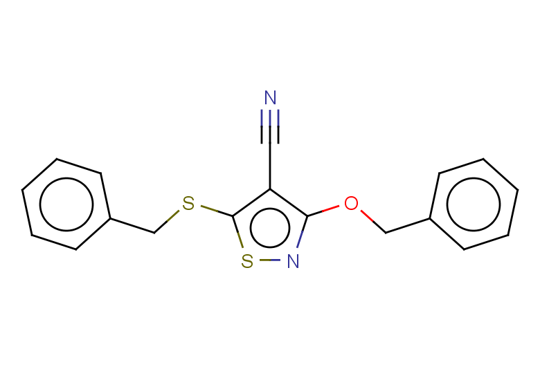 3-(benzyloxy)-5-(benzylsulfanyl)-1,2-thiazole-4-carbonitrile