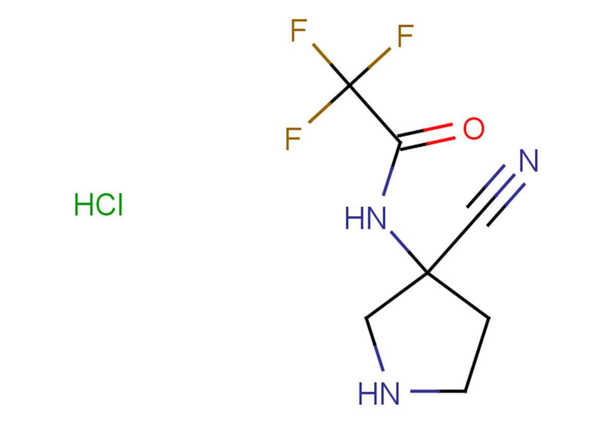 N-(3-cyanopyrrolidin-3-yl)-2,2,2-trifluoroacetamide hydrochloride