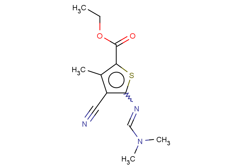 ethyl 4-cyano-5-{[(dimethylamino)methylidene]amino}-3-methylthiophene-2-carboxylate