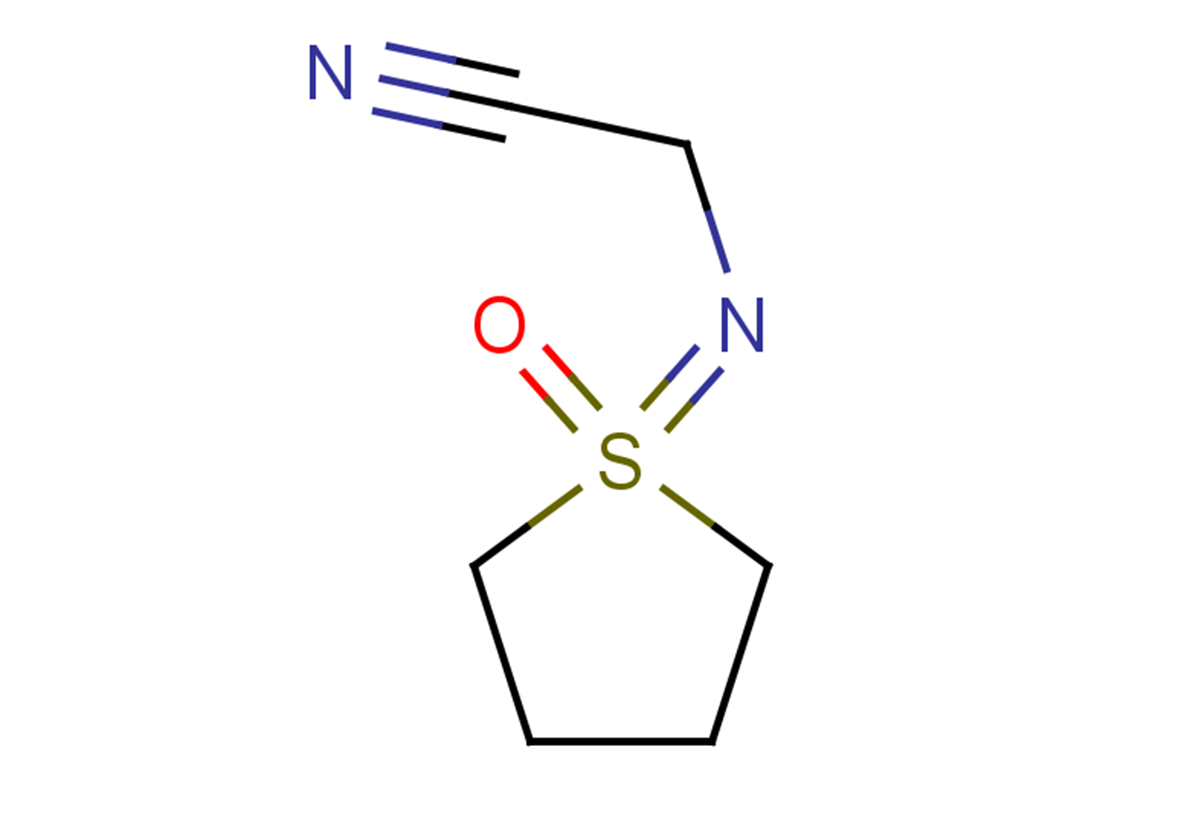 2-[(1-oxo-1lambda6-thiolan-1-ylidene)amino]acetonitrile