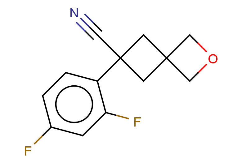6-(2,4-difluorophenyl)-2-oxaspiro[3.3]heptane-6-carbonitrile