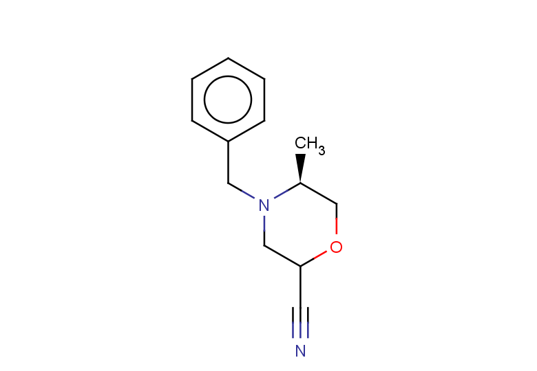 (5S)-4-benzyl-5-methylmorpholine-2-carbonitrile