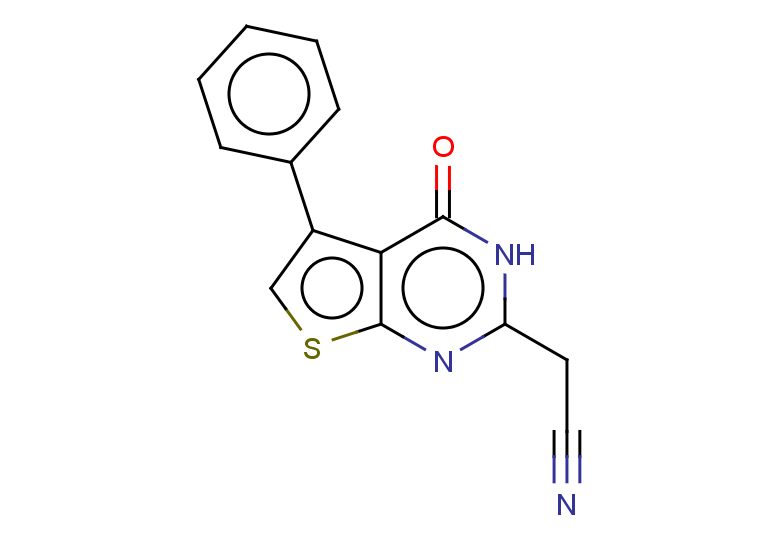 2-{4-oxo-5-phenyl-3H,4H-thieno[2,3-d]pyrimidin-2-yl}acetonitrile